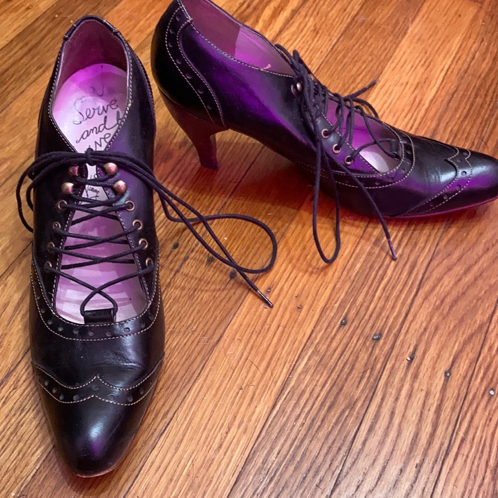 John Fluevog Tea Cup - Serve Be Served lace-ups